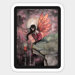 Autumn Flame Fairy Fantasy Art by Molly Harrison Magnet