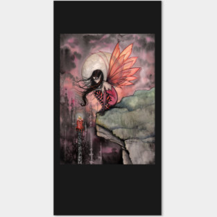 Autumn Flame Fairy Fantasy Art by Molly Harrison Posters and Art
