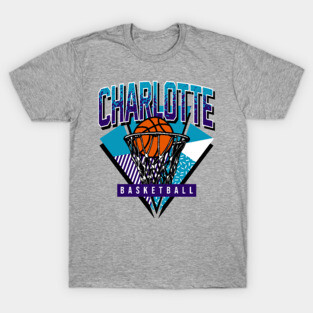 Charlotte Basketball 90s Throwback T-Shirt