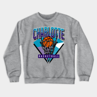 Charlotte Basketball 90s Throwback Crewneck Sweatshirt