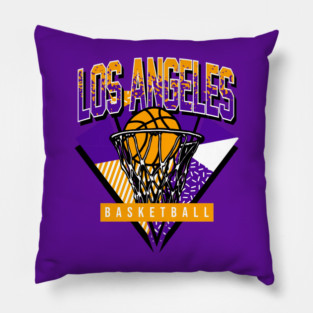 Los Angeles 90 Basketball Throwback Pillow
