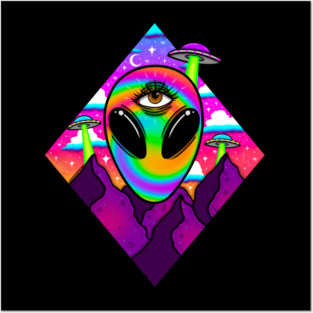 Alien Abduction Posters and Art