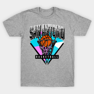 San Antonio Basketball 90s Throwback T-Shirt