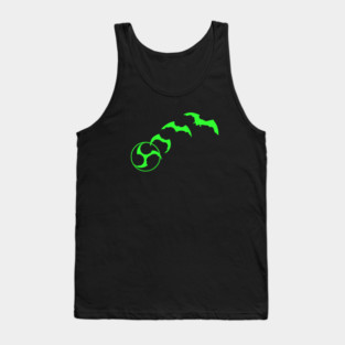 Bat Mitsudomoe lime Tank Top