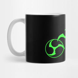 Bat Mitsudomoe lime Mug