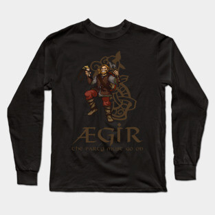 Aegir Norse Mythology Long Sleeve T-Shirt