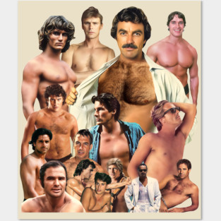 Vintage Hunks of the 80s Posters and Art