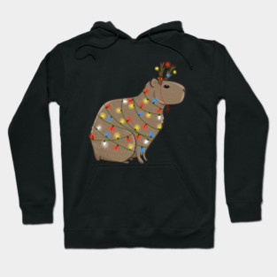 Christmas Capybara Hoodie