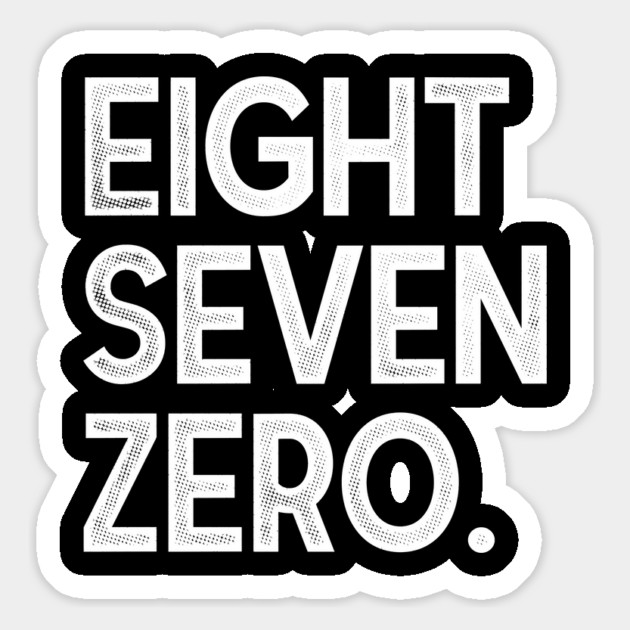 EightSevenZero. Magnet by rt-shirts