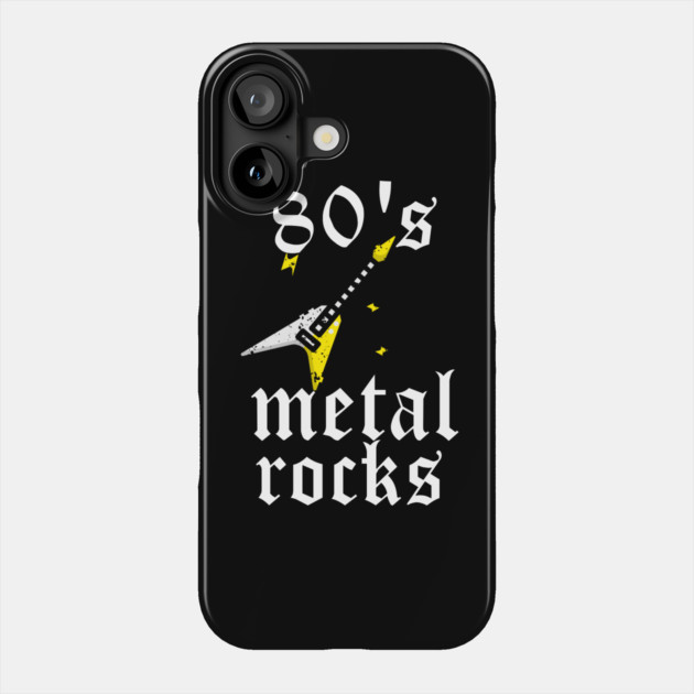 80's Metal Rocks Phone Case by MCALTees