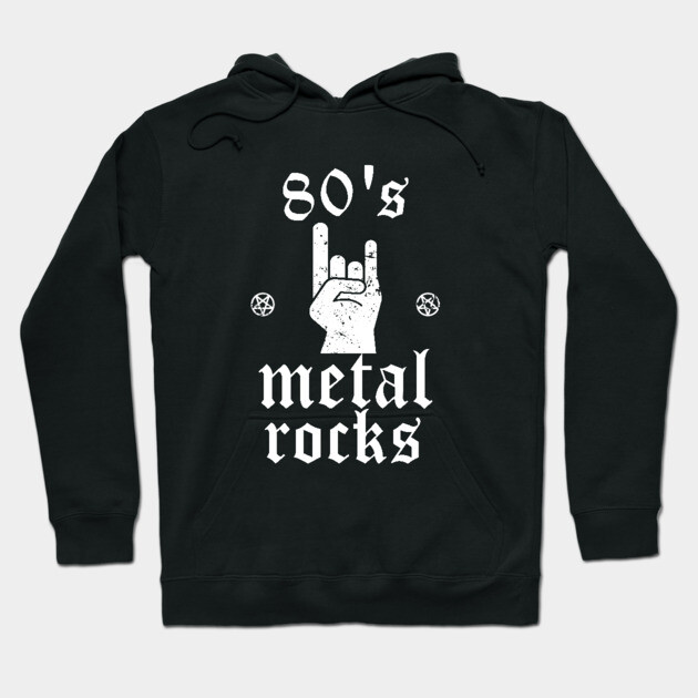 80's Metal Rocks Hoodie by MCALTees