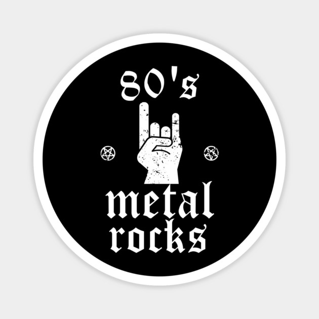 80's Metal Rocks Magnet by MCALTees
