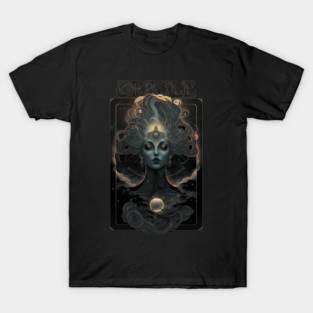 Oracle - Ancient Witch Priestess of Prophecy Art Nouveau T-Shirt