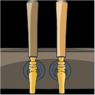 Beer Tap Pouring Beer Pub Bar Posters and Art