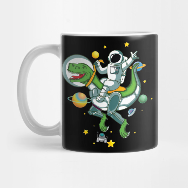 Astronaut Riding Dino by The WYLD Tribe