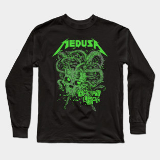"MEDUSA" GREEN Long Sleeve T-Shirt