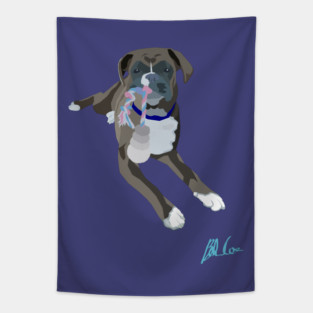 Saffy the Boxer Tapestry