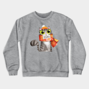 Christmas Cat Crewneck Sweatshirt