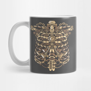 Steampunk Ribcage Mug