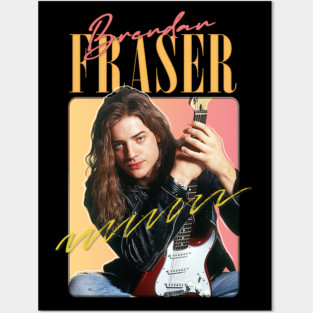Brendan Fraser - - - 90s Aesthetic Fan Design Posters and Art