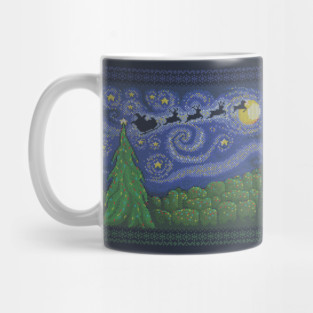A Starry Holiday Night Mug