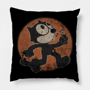 Felix The Cat Vintage Pillow