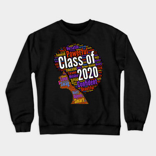 Class of 2020 Natural Hair Afro Crewneck Sweatshirt