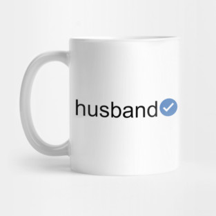 Verified Husband (Black Text) Mug