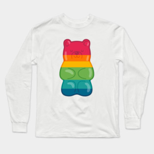 Rainbow Gummy Bear Long Sleeve T-Shirt