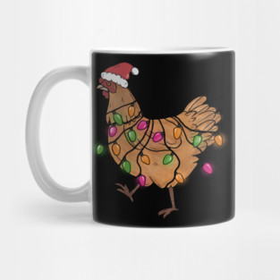 Chicken Christmas Lights Mug