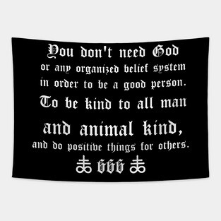666 - No God Tapestry
