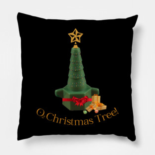 O2 Christmas Tree Funny Respiratory Therapist Nurse RT ICU Pillow