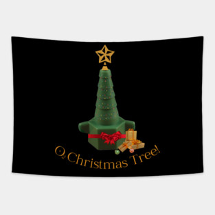 O2 Christmas Tree Funny Respiratory Therapist Nurse RT ICU Tapestry