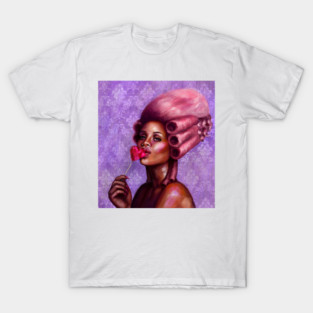 Yas, Queen, Madam Lolli in purple T-Shirt