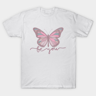 Be You Butterfly Retro Design T-Shirt