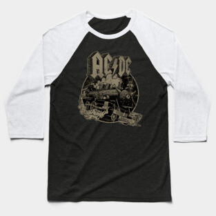 Rock N Roll Train Baseball T-Shirt