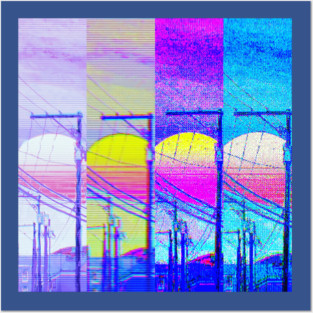 vaporwave alley Posters and Art