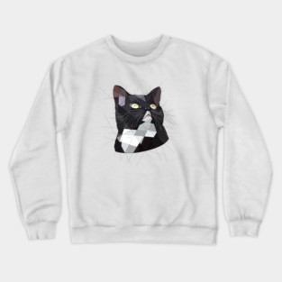 Tuxedo Cat Crewneck Sweatshirt