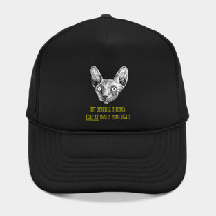 My Sphynx Cat Thinks You're Bald and Ugly Hat