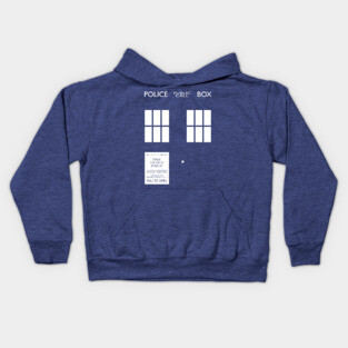 Dr Who TARDIS Kids Hoodie