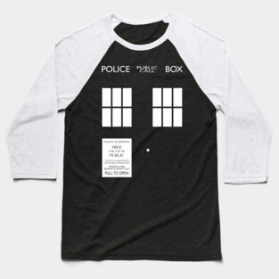 Dr Who TARDIS Baseball T-Shirt