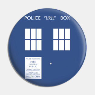 Dr Who TARDIS Pin