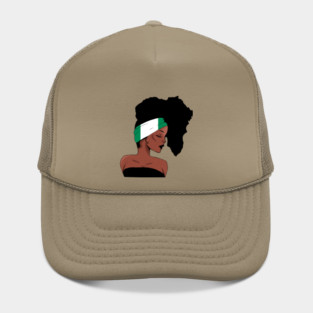 African Woman, Nigrian Colors, Africa Map Hat
