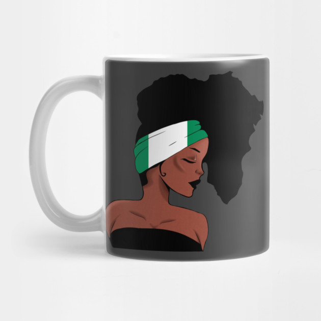 African Woman, Nigrian Colors, Africa Map by logiamerch