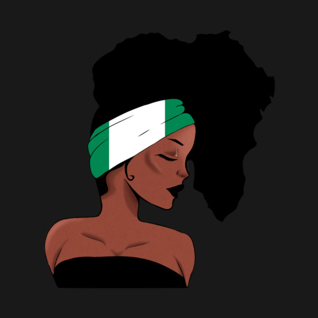 African Woman, Nigrian Colors, Africa Map by logiamerch