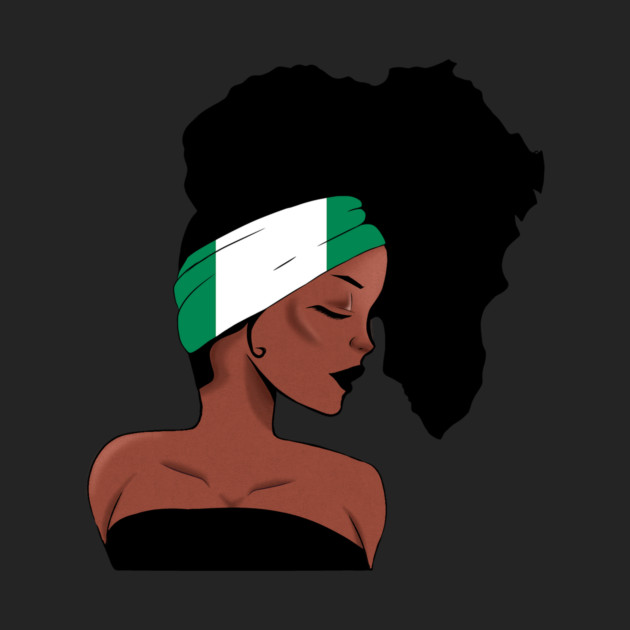 African Woman, Nigrian Colors, Africa Map by logiamerch
