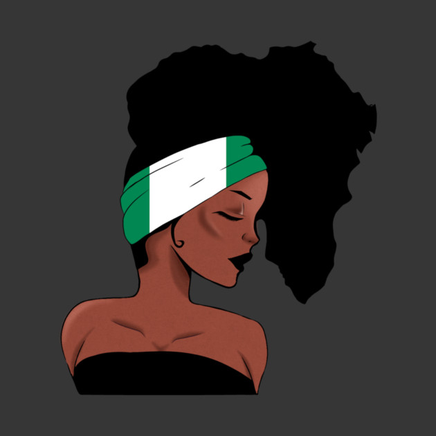 African Woman, Nigrian Colors, Africa Map by logiamerch