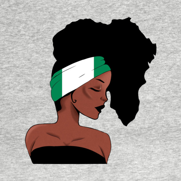 African Woman, Nigrian Colors, Africa Map by logiamerch
