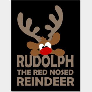 rudolph reindeer Posters and Art