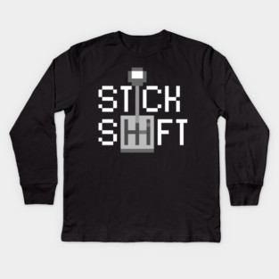 Stick Shift v2 Kids Long Sleeve T-Shirt
